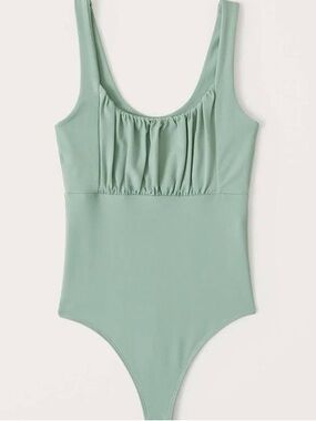Abercrombie & Fitch Small Soft Collection Bodysuiy Light Sage Green
